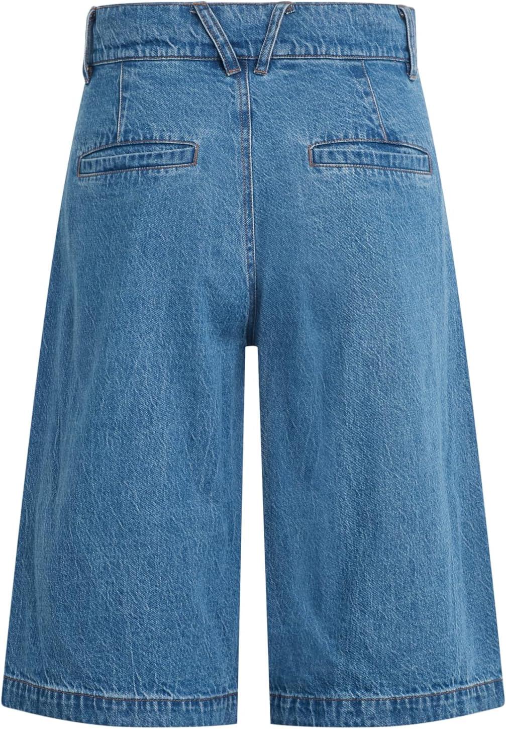 imageHUDSON Womens Clean Front Pleated Bermuda ShortElm