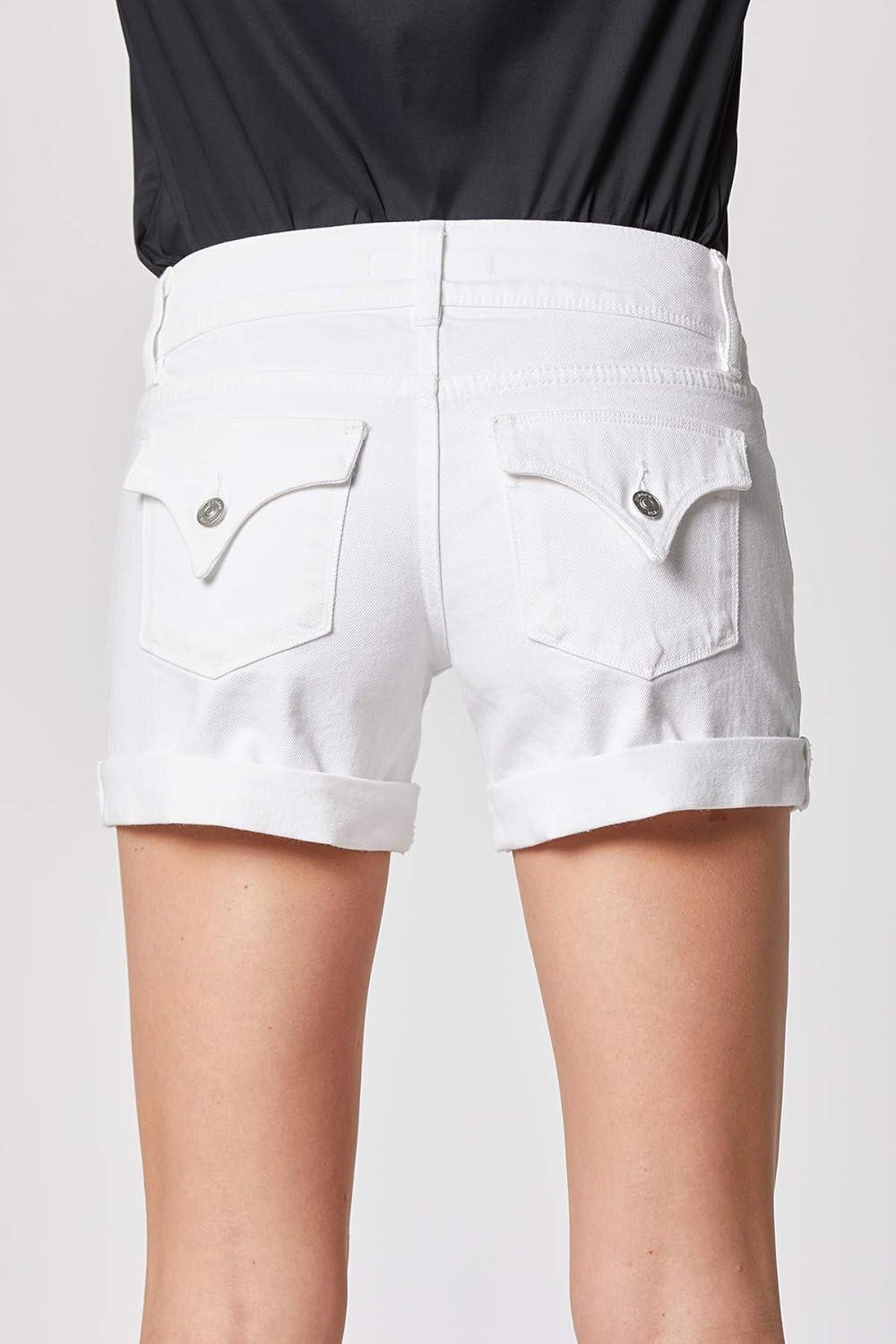 imageHUDSON Womens Croxley High Rise Cut Off ShortBright White