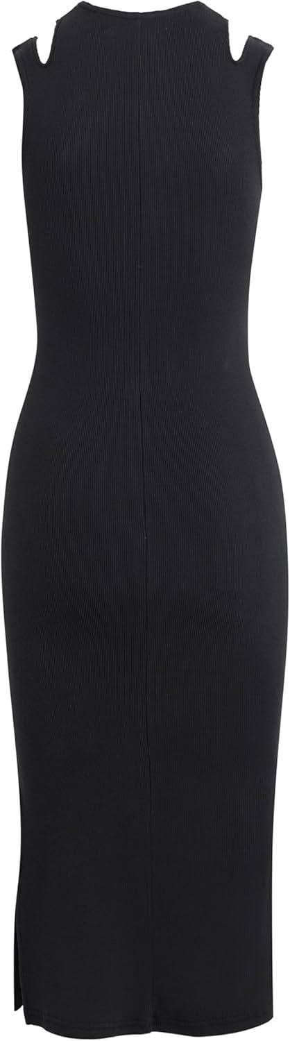 imageHUDSON Womens Cut Out Sleeveless Maxi DressBlack