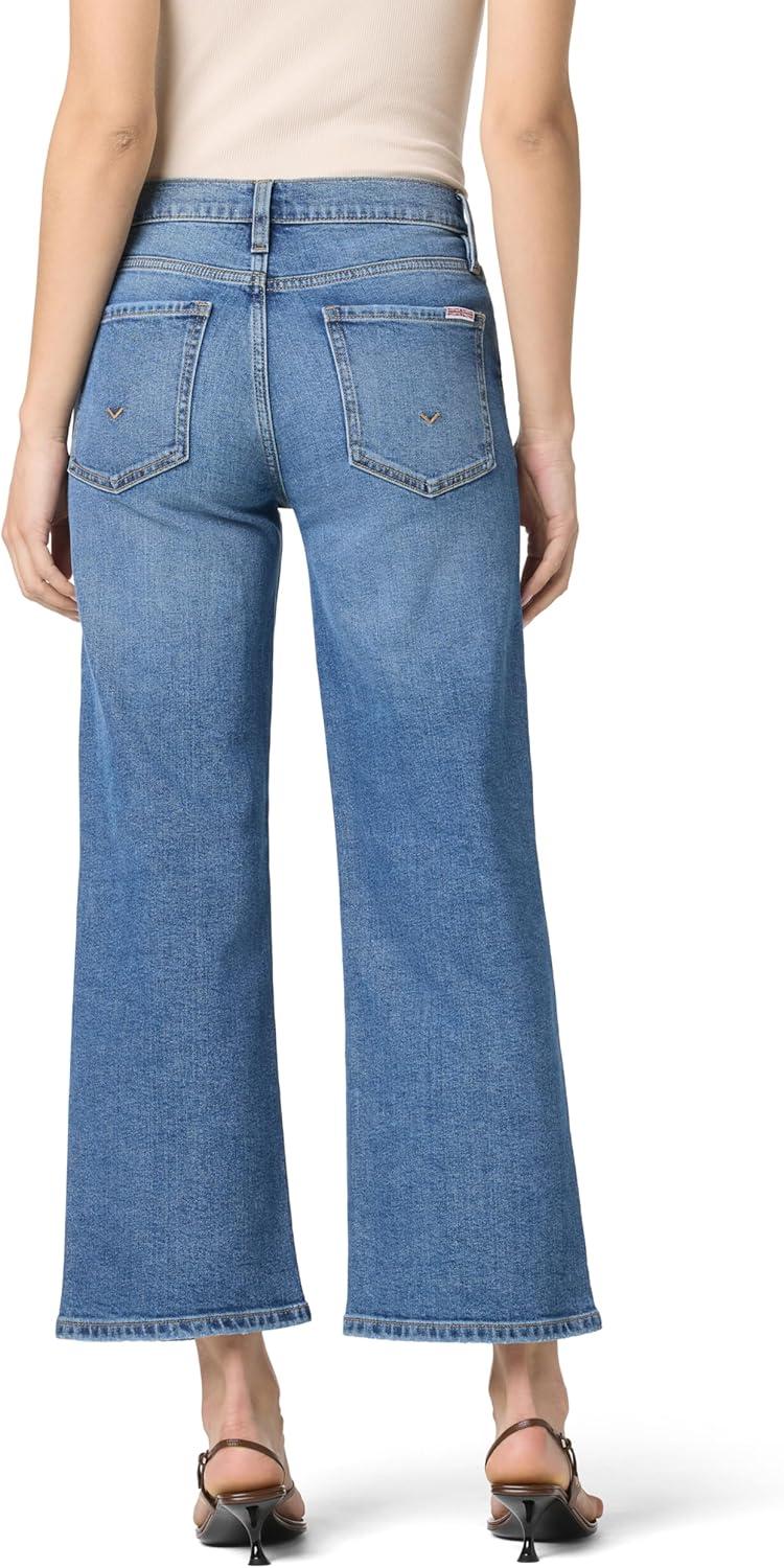 imageHUDSON Womens Rosalie High Rise Wide Leg Cargo Ankle JeanAlcott