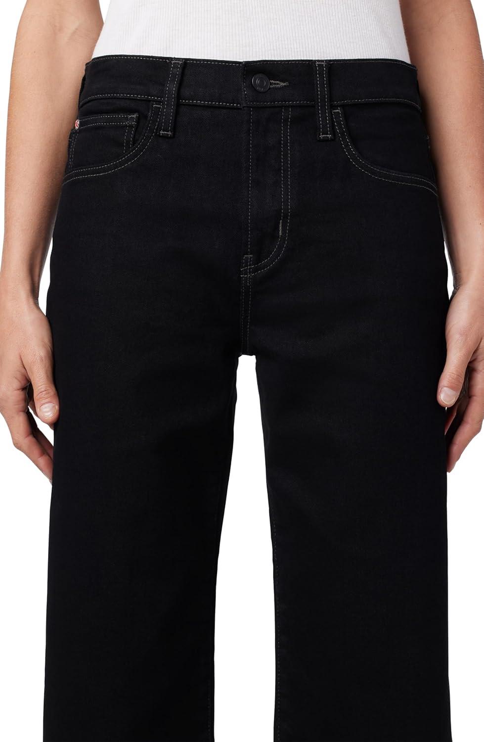 imageHUDSON Womens Rosalie High Rise Wide Leg Cargo Ankle JeanBlack Rinse