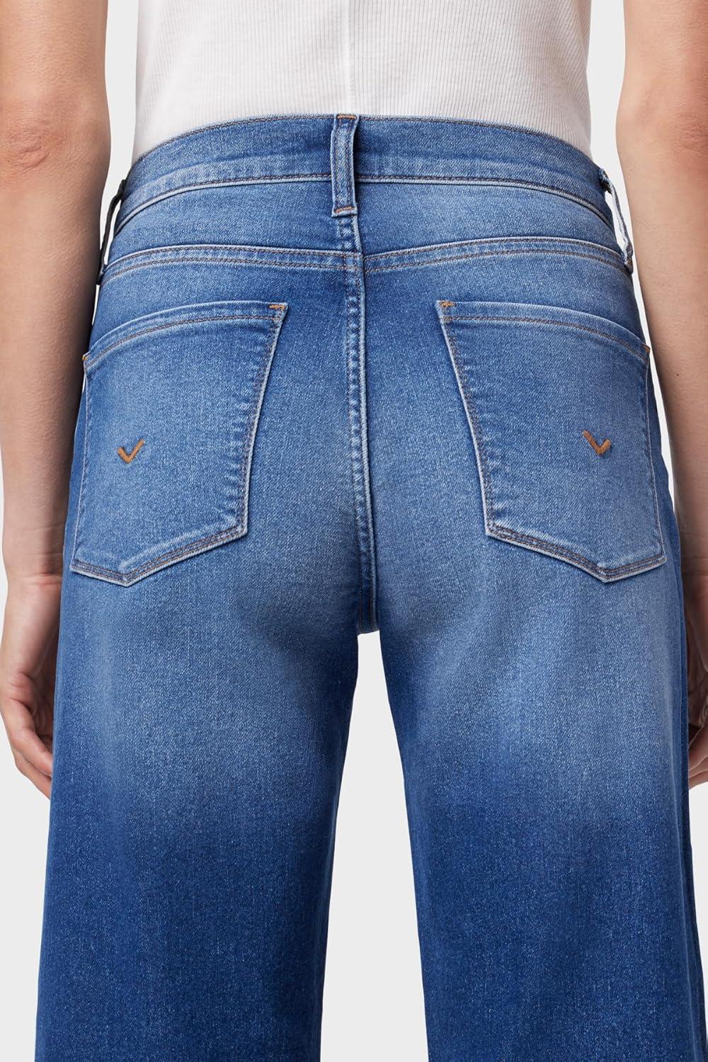 imageHUDSON Womens Rosalie High Rise Wide Leg Cargo Ankle JeanHyperion