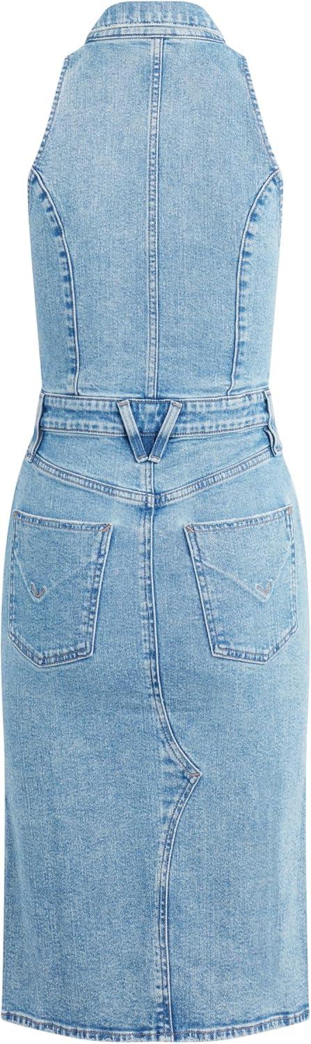 imageHUDSON Womens Sleeveless Collared Halter Utility Dress with PocketsOffsitetpp