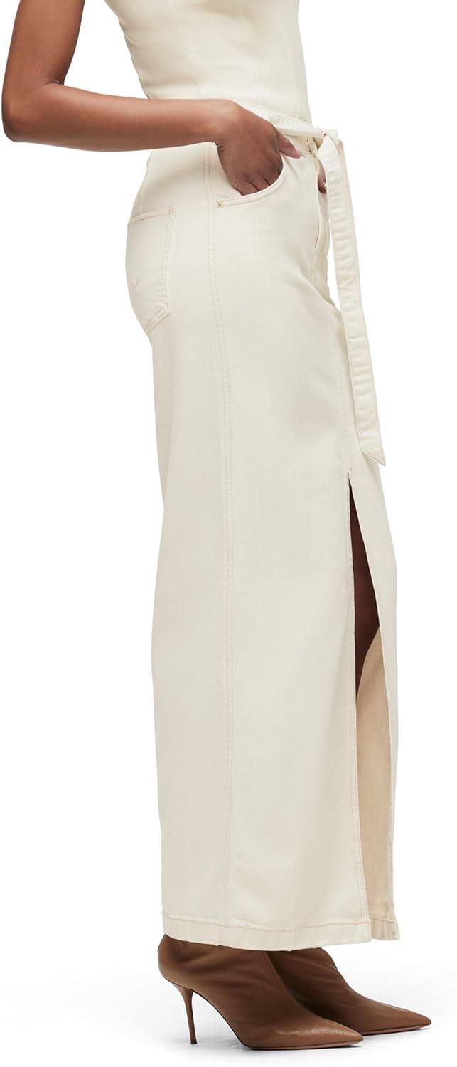 imageHUDSON Womens Tie Waist Maxi SkirtEcru