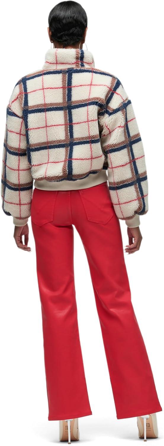 imageHUDSON womens Hook ampamp Eye JacketCreme Plaid