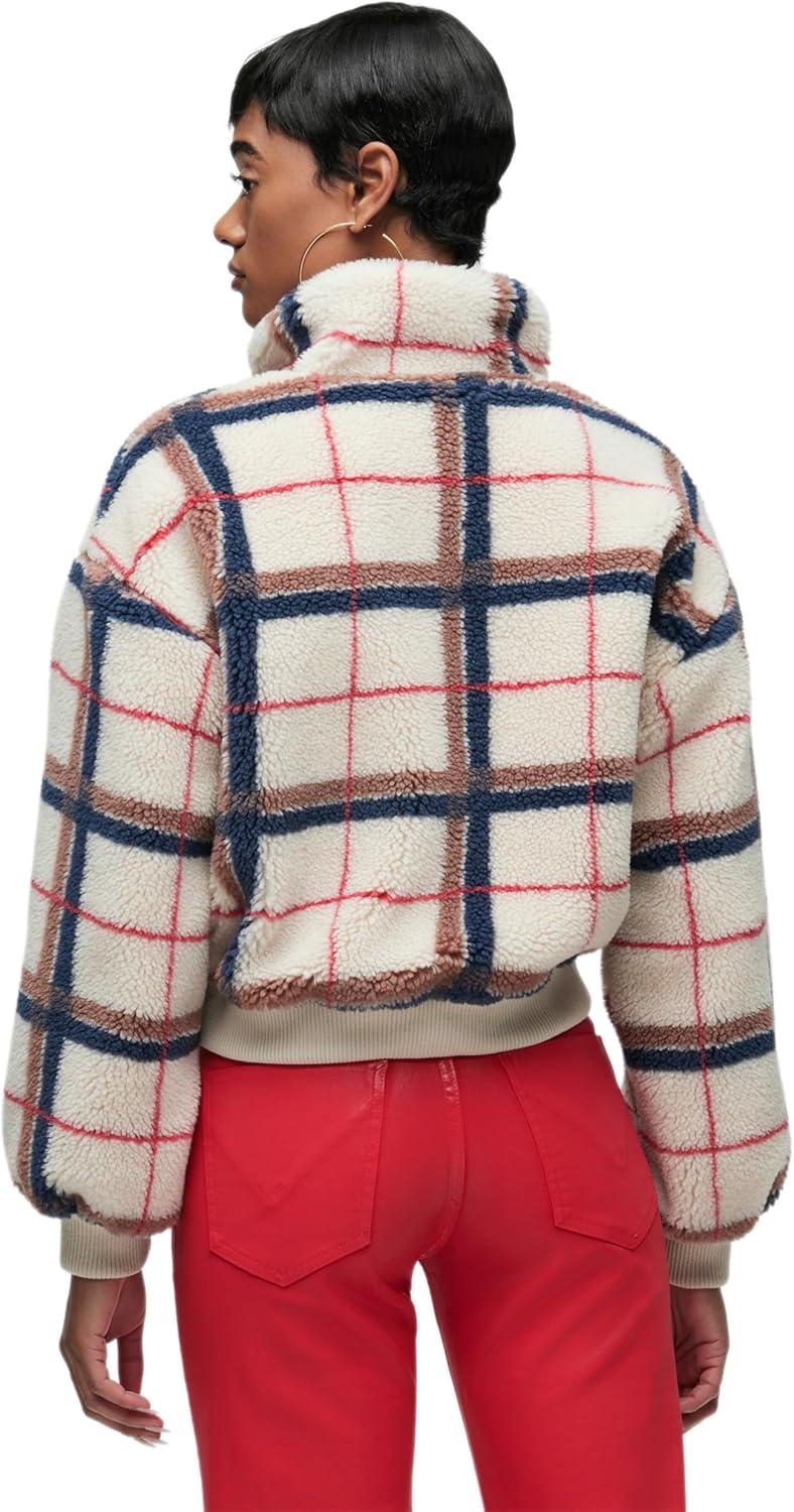 imageHUDSON womens Hook ampamp Eye JacketCreme Plaid