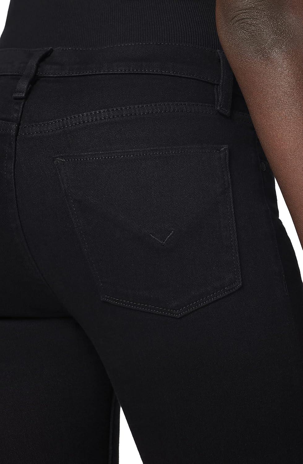 imageHudson Jeans Womens Krista Ankle Skinny Jean with Raw HemBlack