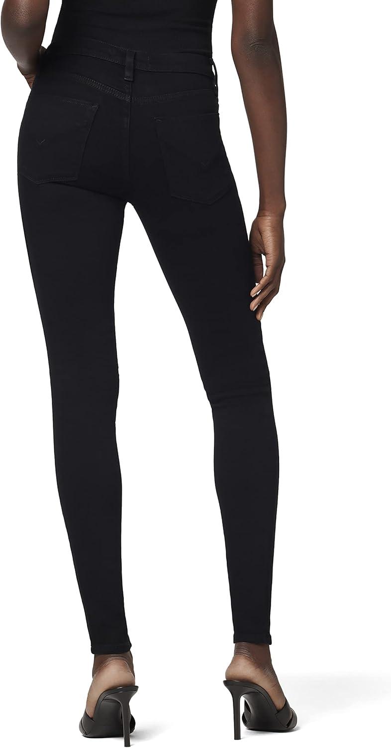 imageHudson Jeans Womens Krista Ankle Skinny Jean with Raw HemBlack