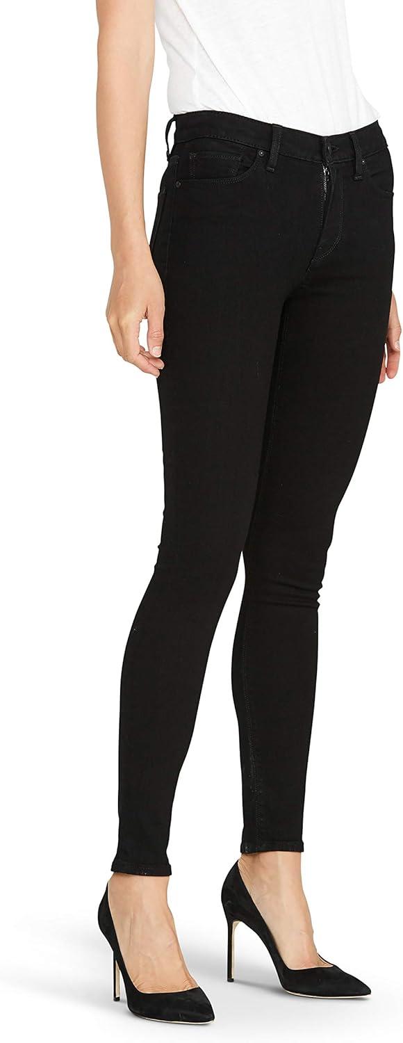 imageHudson Jeans Womens Krista Ankle Skinny Jean with Raw HemBlack 4