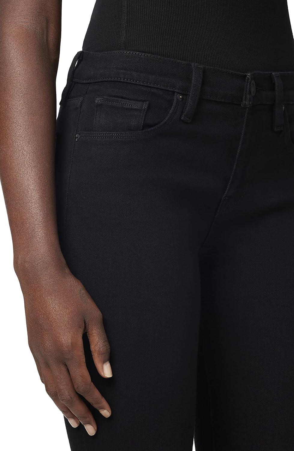 imageHudson Jeans Womens Krista Ankle Skinny Jean with Raw HemBlack