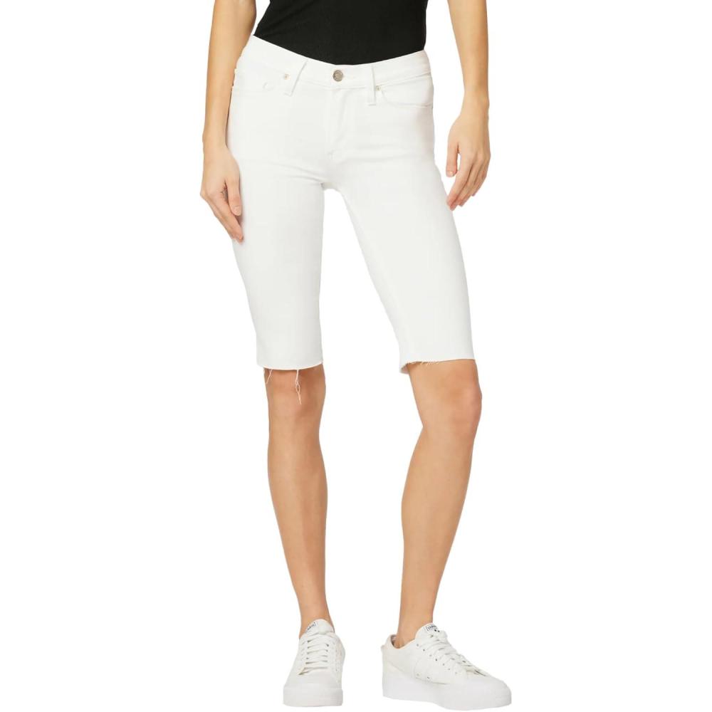 imageHUDSON Womens Amelia Mid Rise Knee ShortWhite