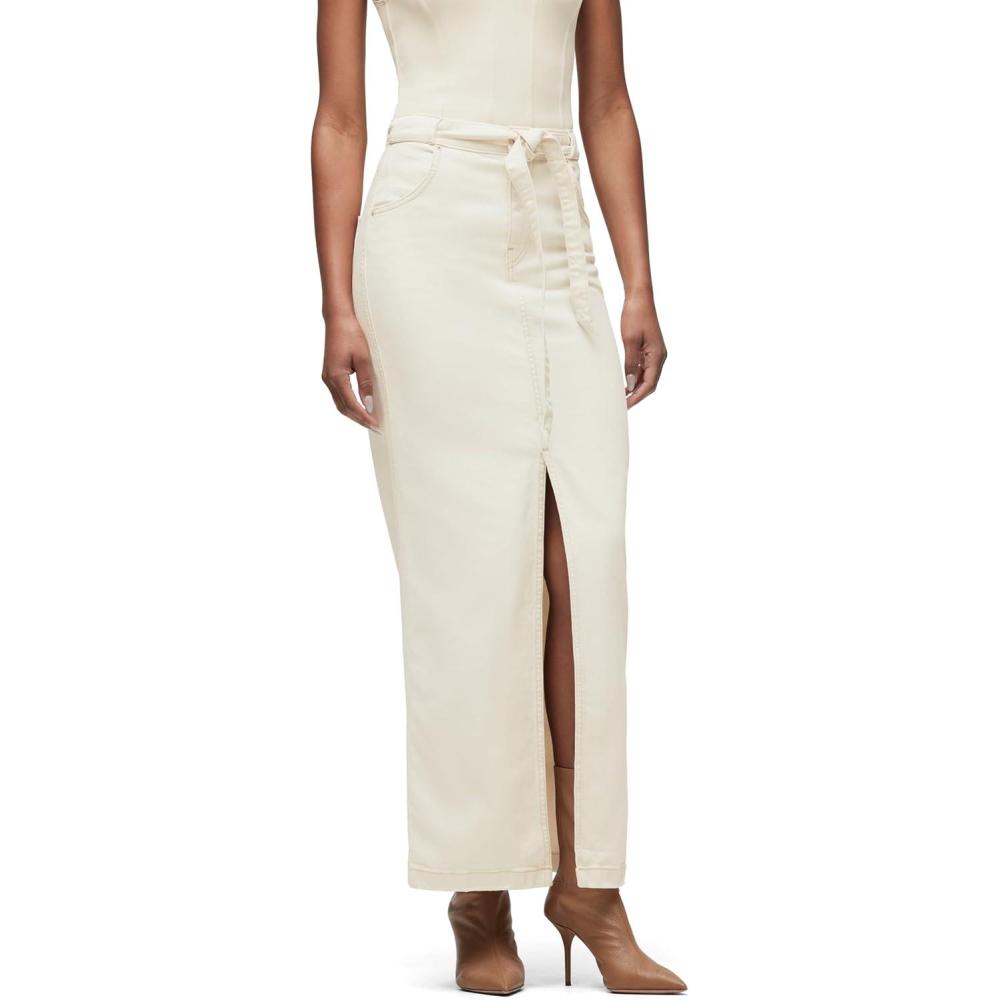 imageHUDSON Womens Tie Waist Maxi SkirtEcru