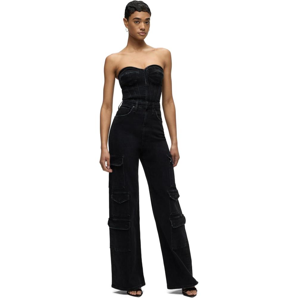 imageHUDSON womens Bustier Cargo JumpsuitRiviera Noir