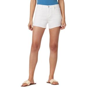 HUDSON Women’s Mid-Rise Patch Pocket Denim Short(Classic White)