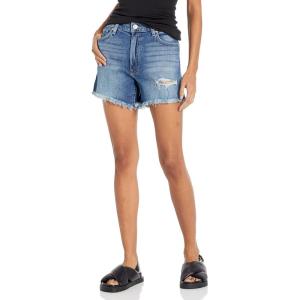 HUDSON Women’s Mid-Rise Patch Pocket Denim Short(Surf City)