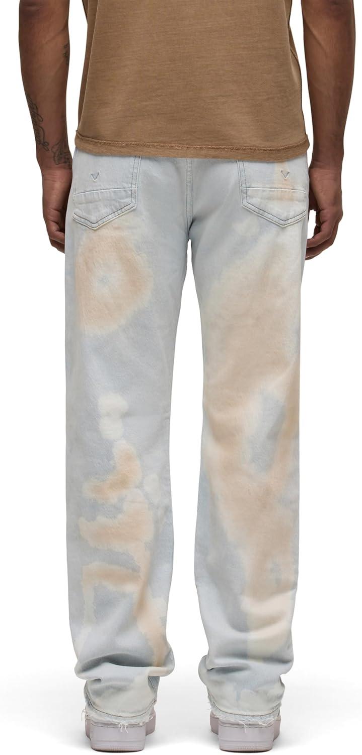 imageHUDSON Mens Wes Straight Leg JeanBleached Cloud