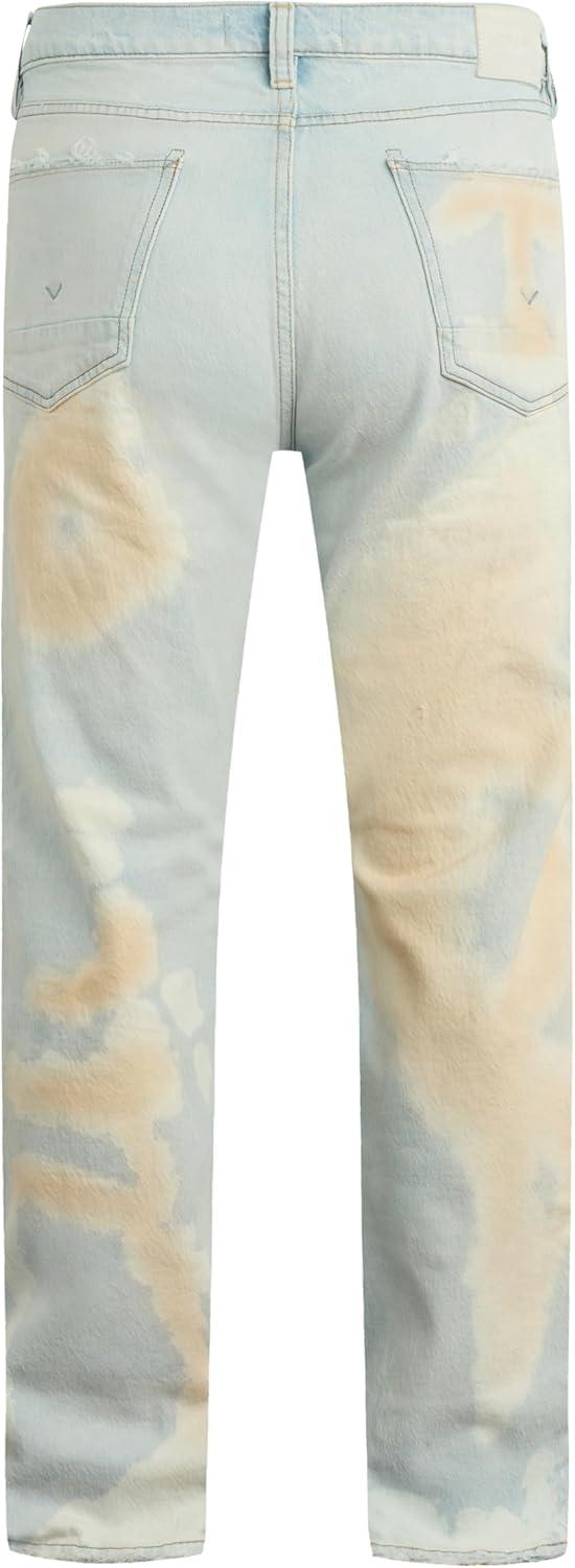 imageHUDSON Mens Wes Straight Leg JeanBleached Cloud