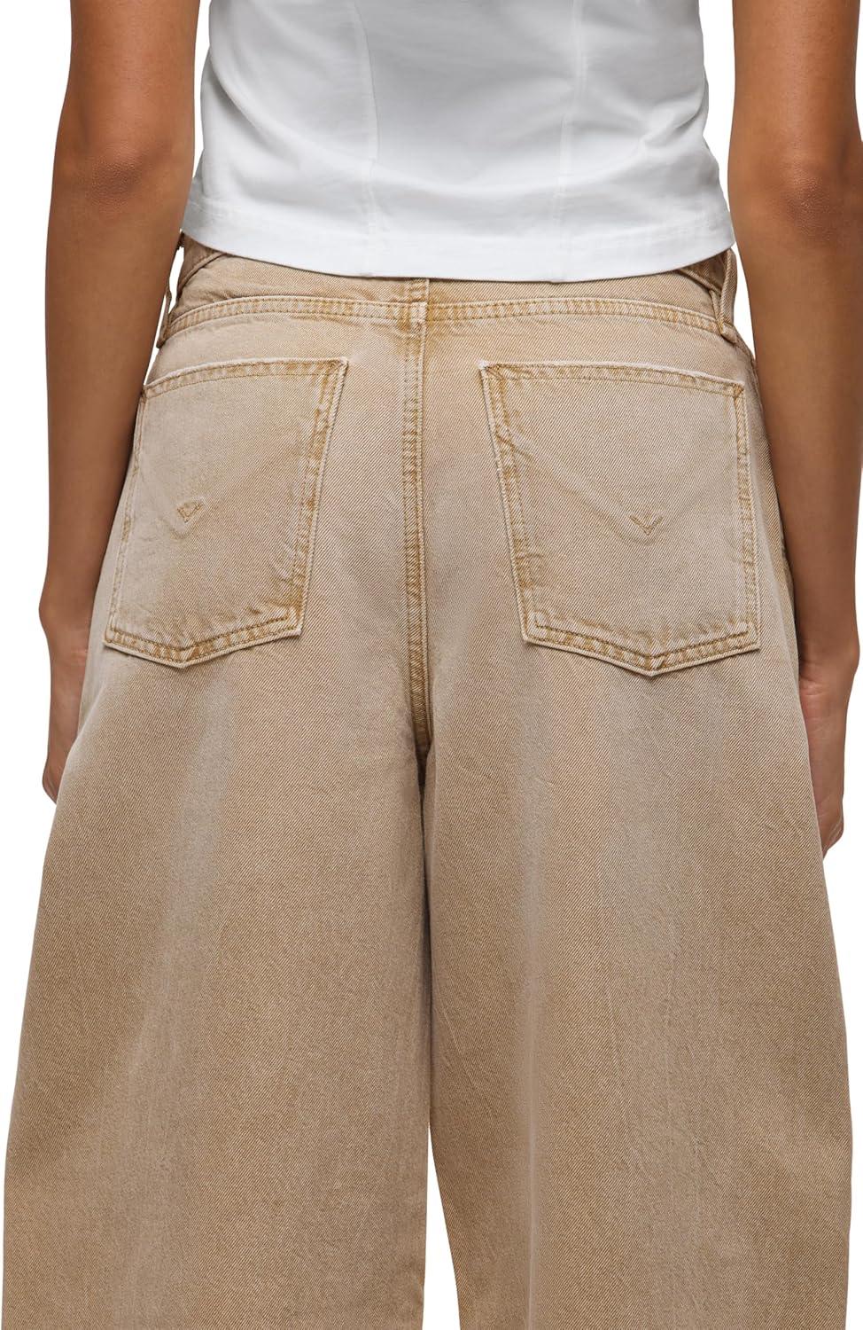 imageHUDSON Womens Bailey Relaxed Barrel JeanBurnt Khaki