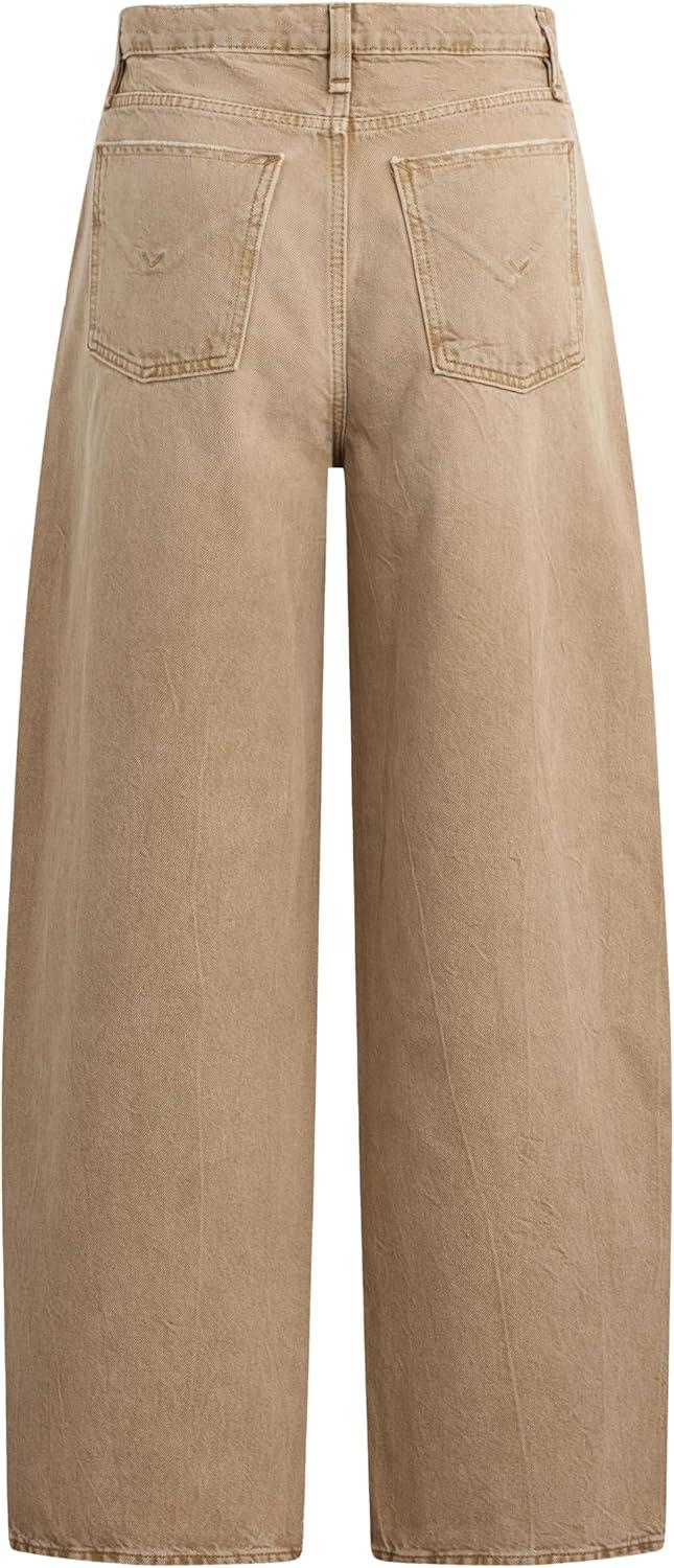 imageHUDSON Womens Bailey Relaxed Barrel JeanBurnt Khaki