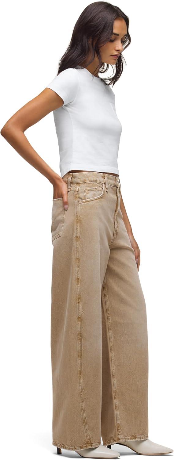 imageHUDSON Womens Bailey Relaxed Barrel JeanBurnt Khaki