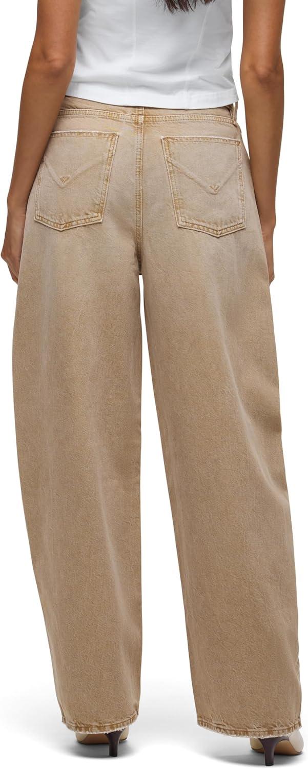 imageHUDSON Womens Bailey Relaxed Barrel JeanBurnt Khaki