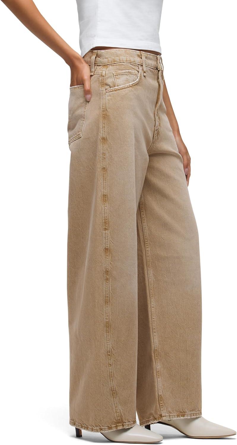 imageHUDSON Womens Bailey Relaxed Barrel JeanBurnt Khaki