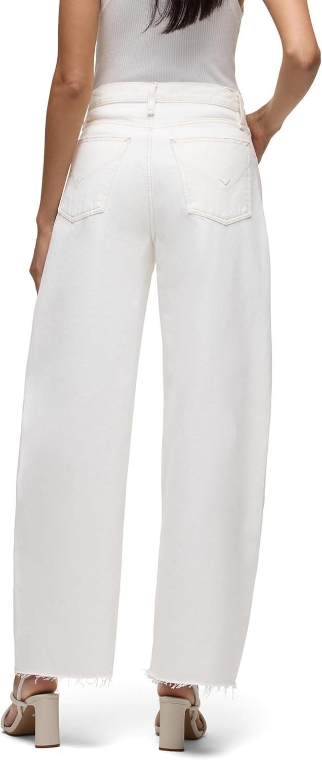 imageHUDSON Womens Bailey Relaxed Barrel JeanWhite