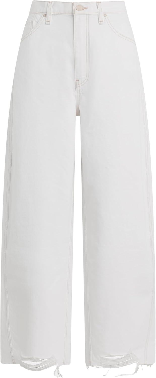 imageHUDSON Womens Bailey Relaxed Barrel JeanWhite