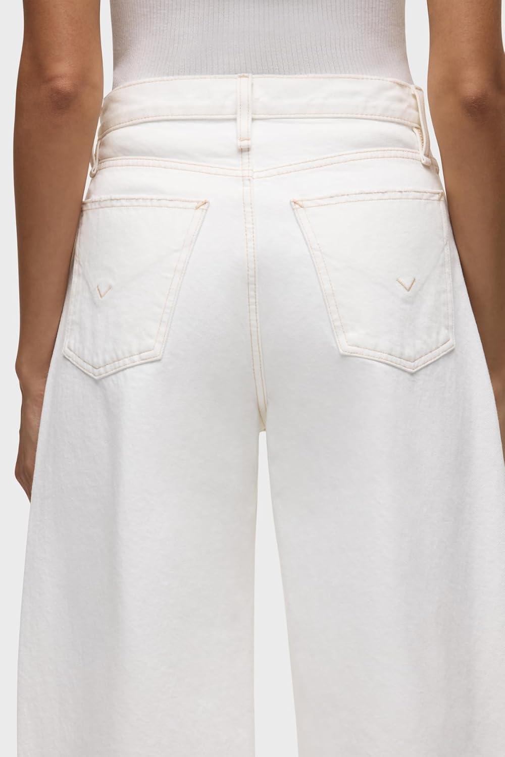 imageHUDSON Womens Bailey Relaxed Barrel JeanWhite