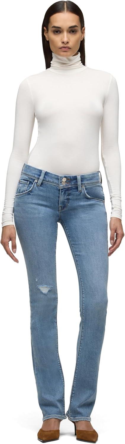 imageHUDSON Womens Beth Mid Rise Baby Bootcut Jean with Back Flap PocketsAcorn