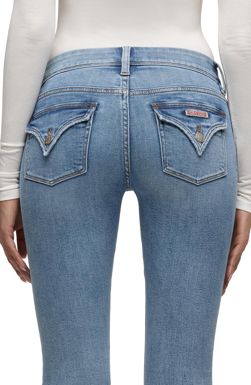 imageHUDSON Womens Beth Mid Rise Baby Bootcut Jean with Back Flap PocketsAcorn