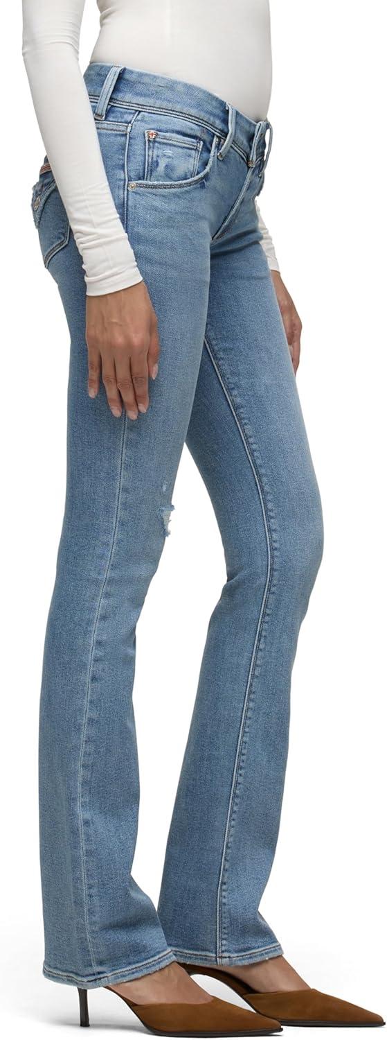 imageHUDSON Womens Beth Mid Rise Baby Bootcut Jean with Back Flap PocketsAcorn