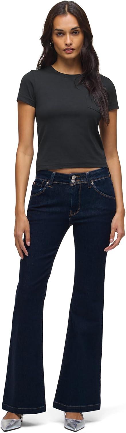 imageHUDSON Womens Dana HighRise Flare Leg JeanRinse