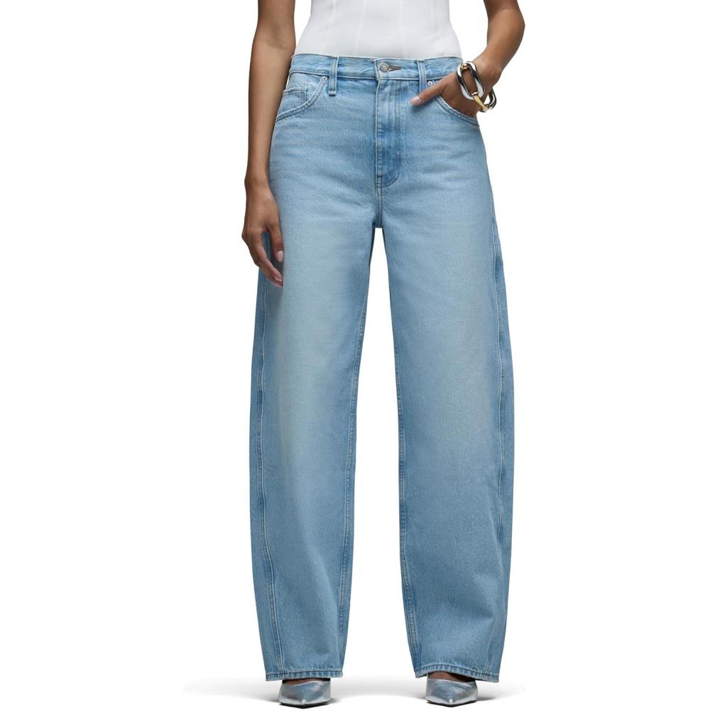 imageHUDSON Womens Bailey Relaxed Barrel JeanFighter