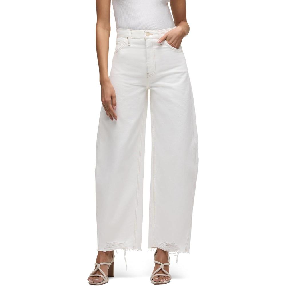 imageHUDSON Womens Bailey Relaxed Barrel JeanWhite