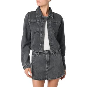 HUDSON womens Micro Cropped Jacket(Morrison)