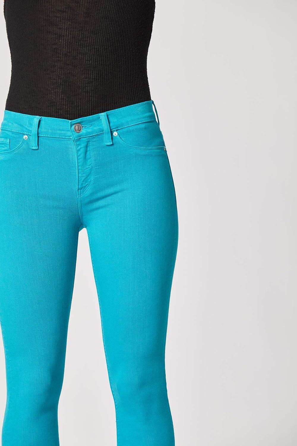 imageHUDSON Womens Nico Mid Rise Skinny Cropped JeanBlue Daisy