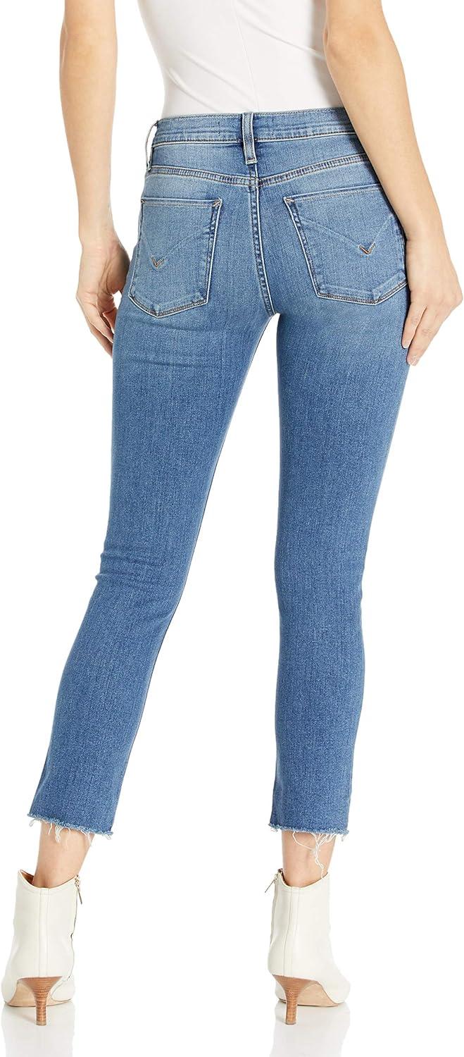 imageHUDSON Womens Nico Mid Rise Skinny Raw Hem JeanRighteous