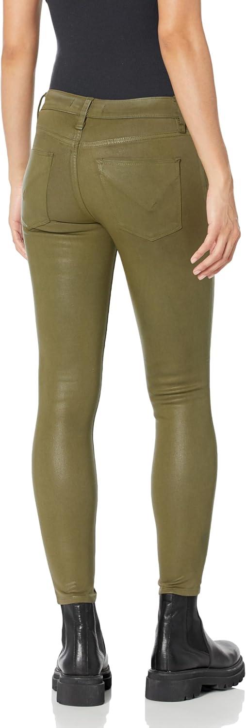 imageHUDSON Womens Nico Mid Rise Super Skinny Ankle JeanHigh Shine Army