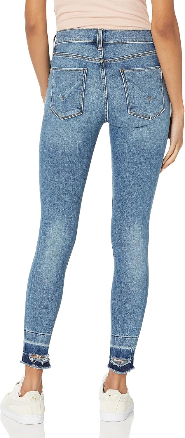 imageHudson Womens Nico Mid Rise Super Skinny JeanRoses