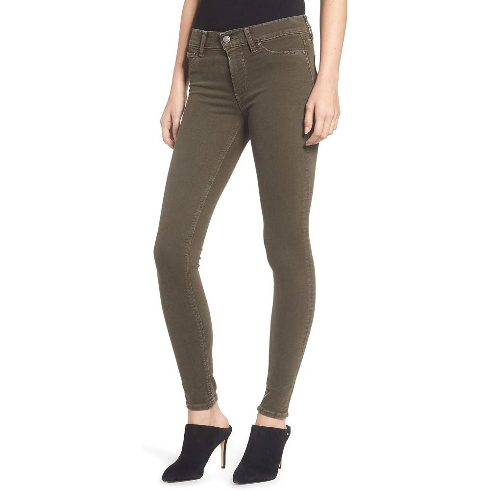 imageHUDSON Womens Nico Mid Rise Super Skinny JeanDistressed Dark Forester
