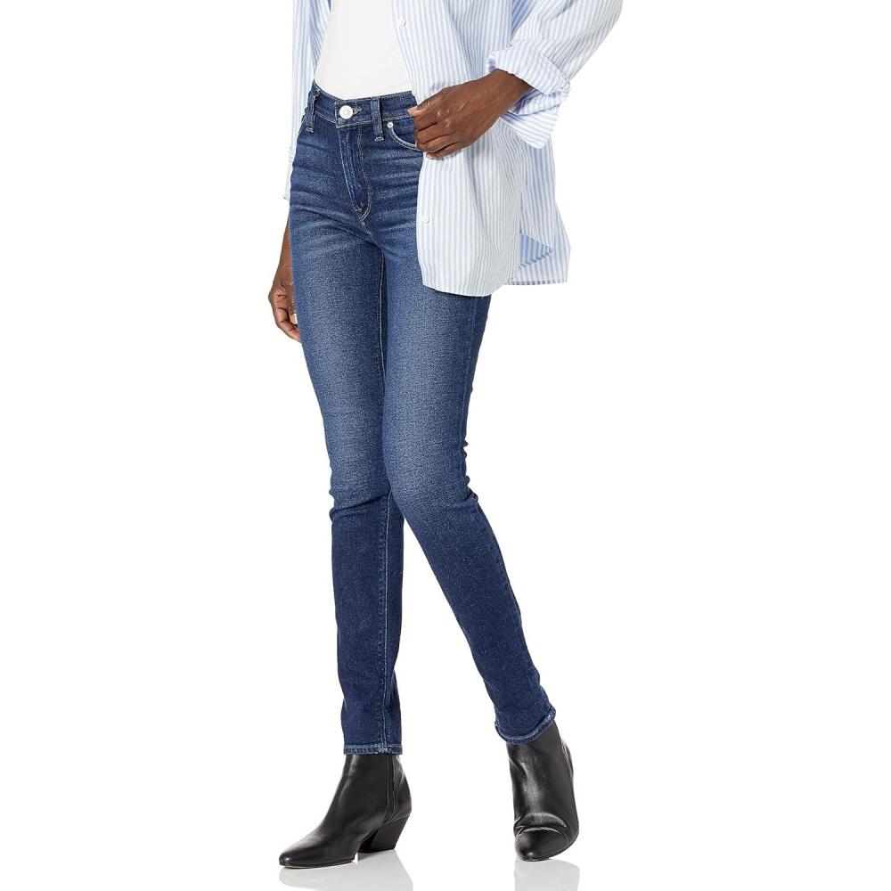 imageHudson Womens Nico Mid Rise Super Skinny JeanBorn Ready