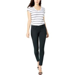 HUDSON Women’s Nico Mid Rise, Super Skinny Ankle Jean(Dark Beetle)