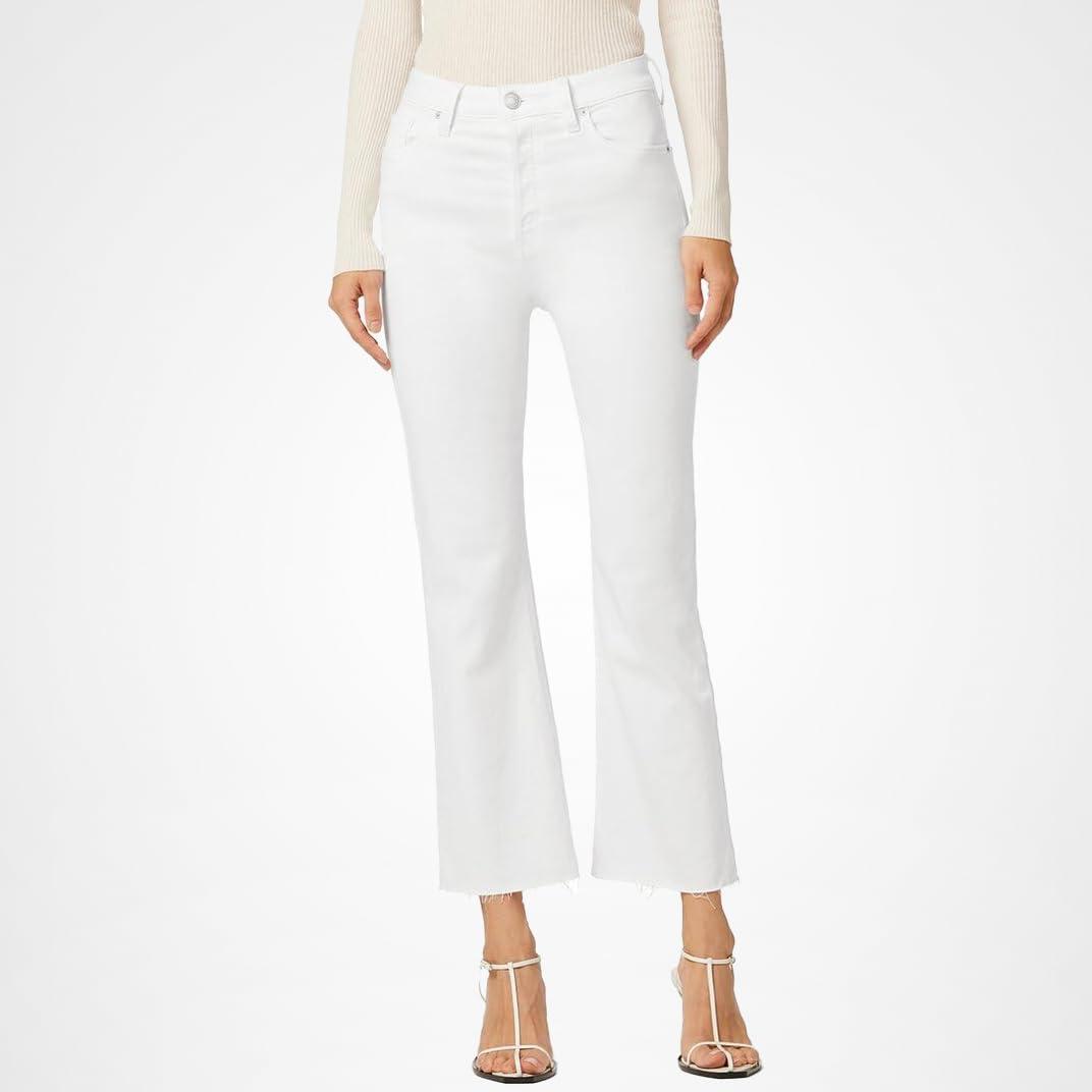 imageHUDSON Womens Faye Ultra High Rise Bootcut Crop JeanWhite