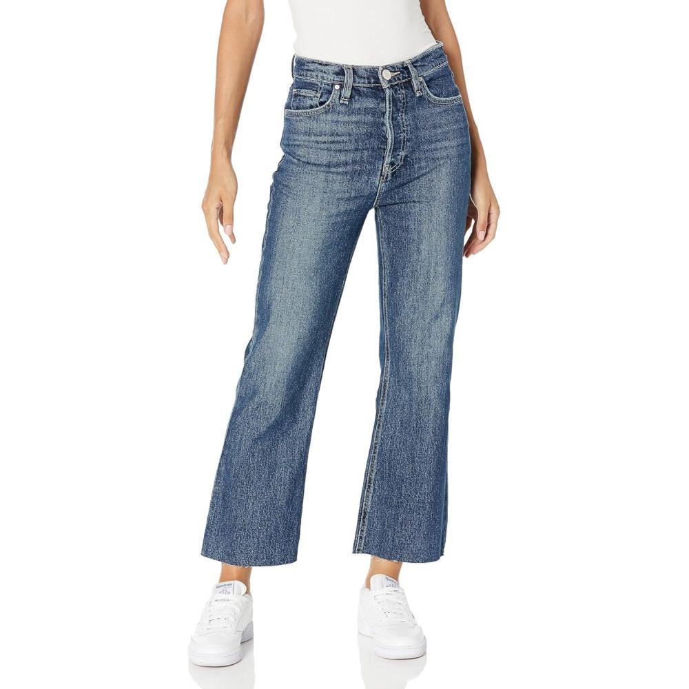 imageHUDSON Womens Faye Ultra High Rise Bootcut Crop JeanNaval
