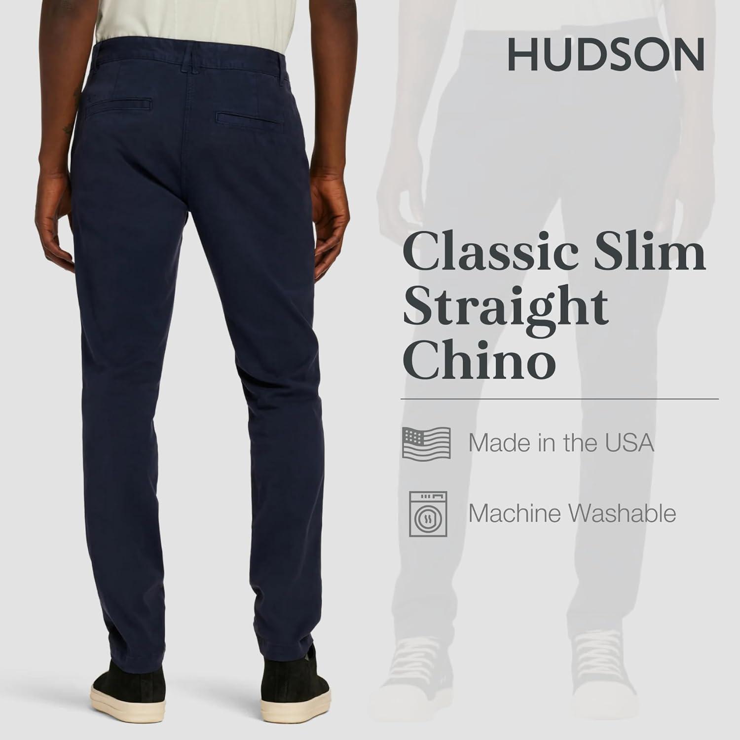 imageHUDSON Mens Classic Slim Straight ChinoBlazer