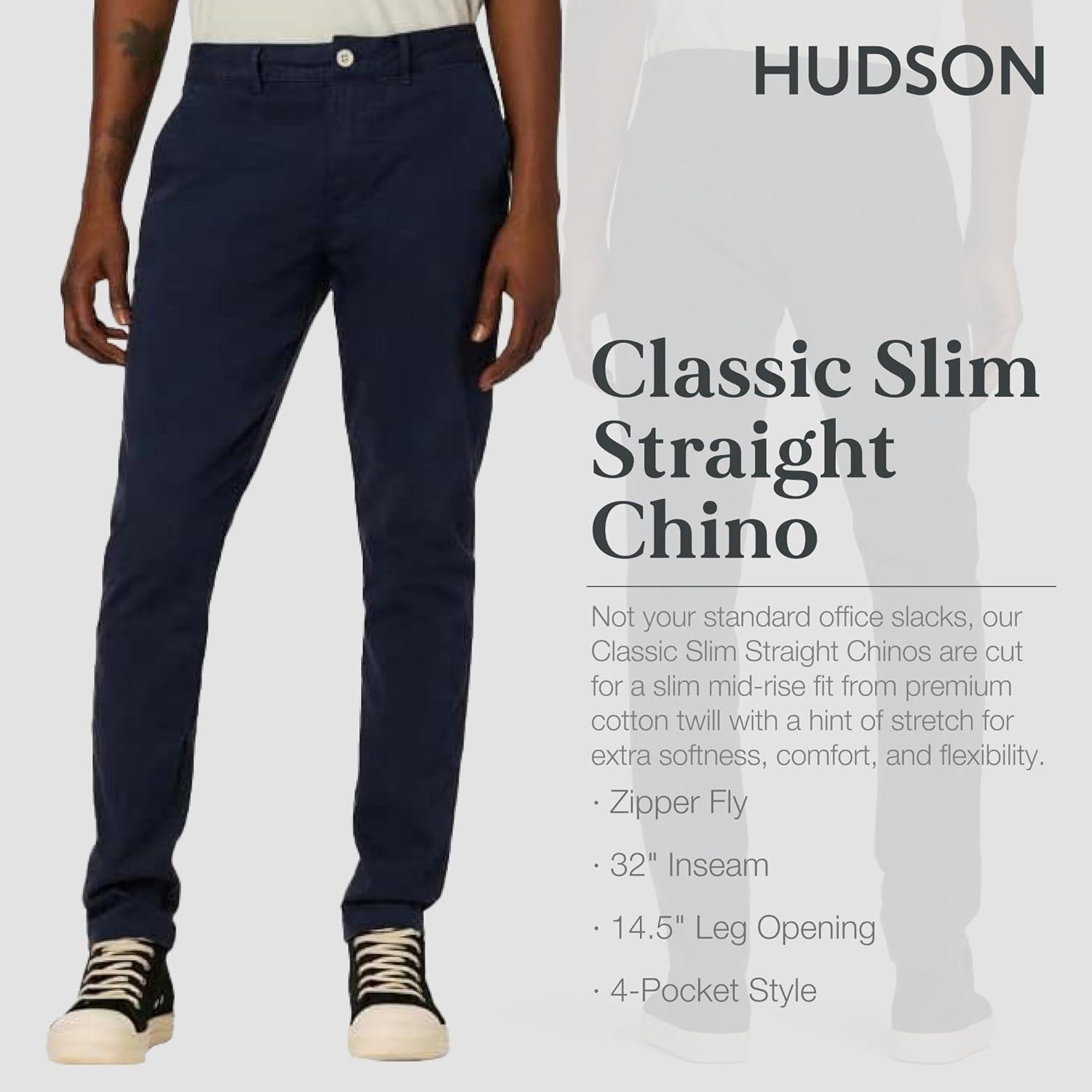 imageHUDSON Mens Classic Slim Straight ChinoBlazer