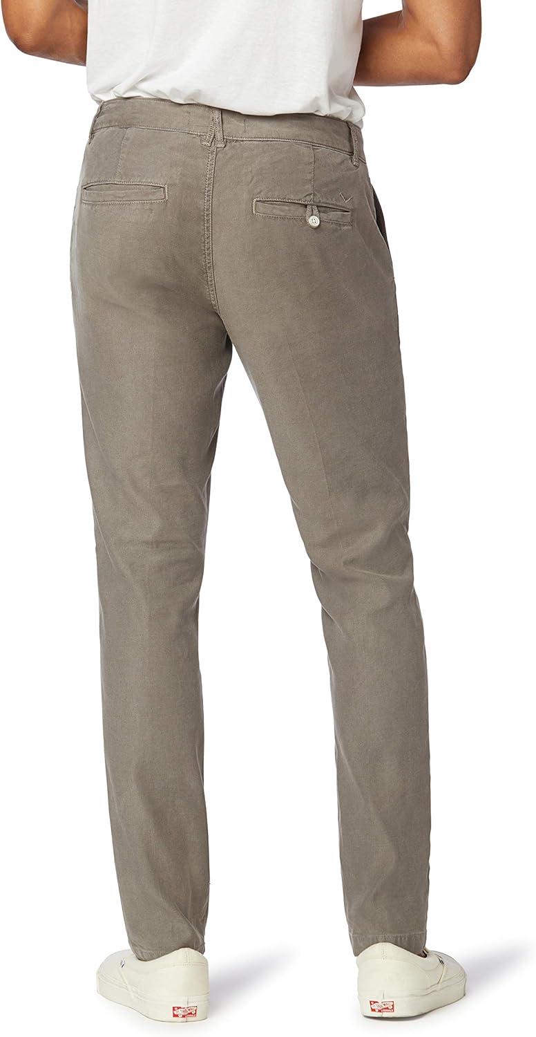 imageHUDSON Mens Classic Slim Straight ChinoCharcoal