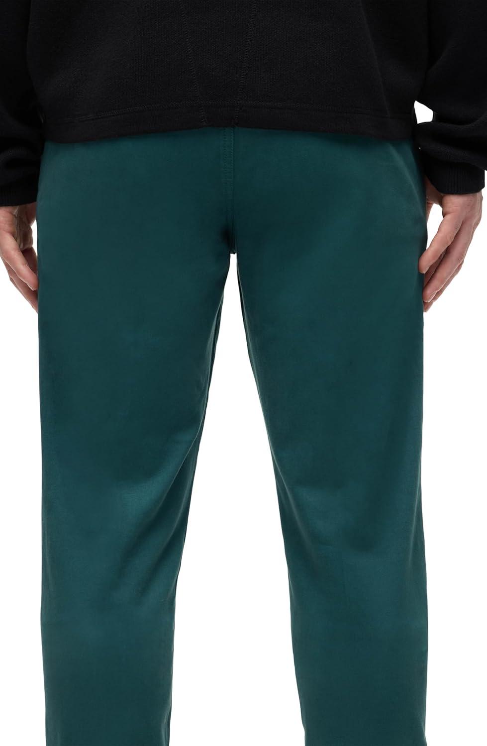 imageHUDSON Mens Classic Slim Straight ChinoDeep Teal