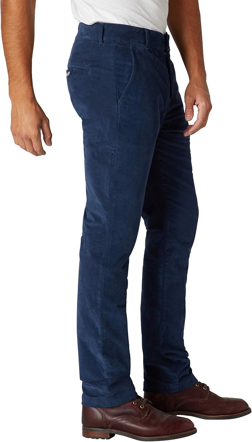 imageHUDSON Mens Classic Slim Straight ChinoFrench Navy